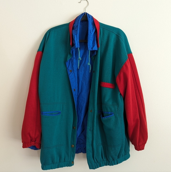 Colorblock lined jacket - Picture 2 of 9
